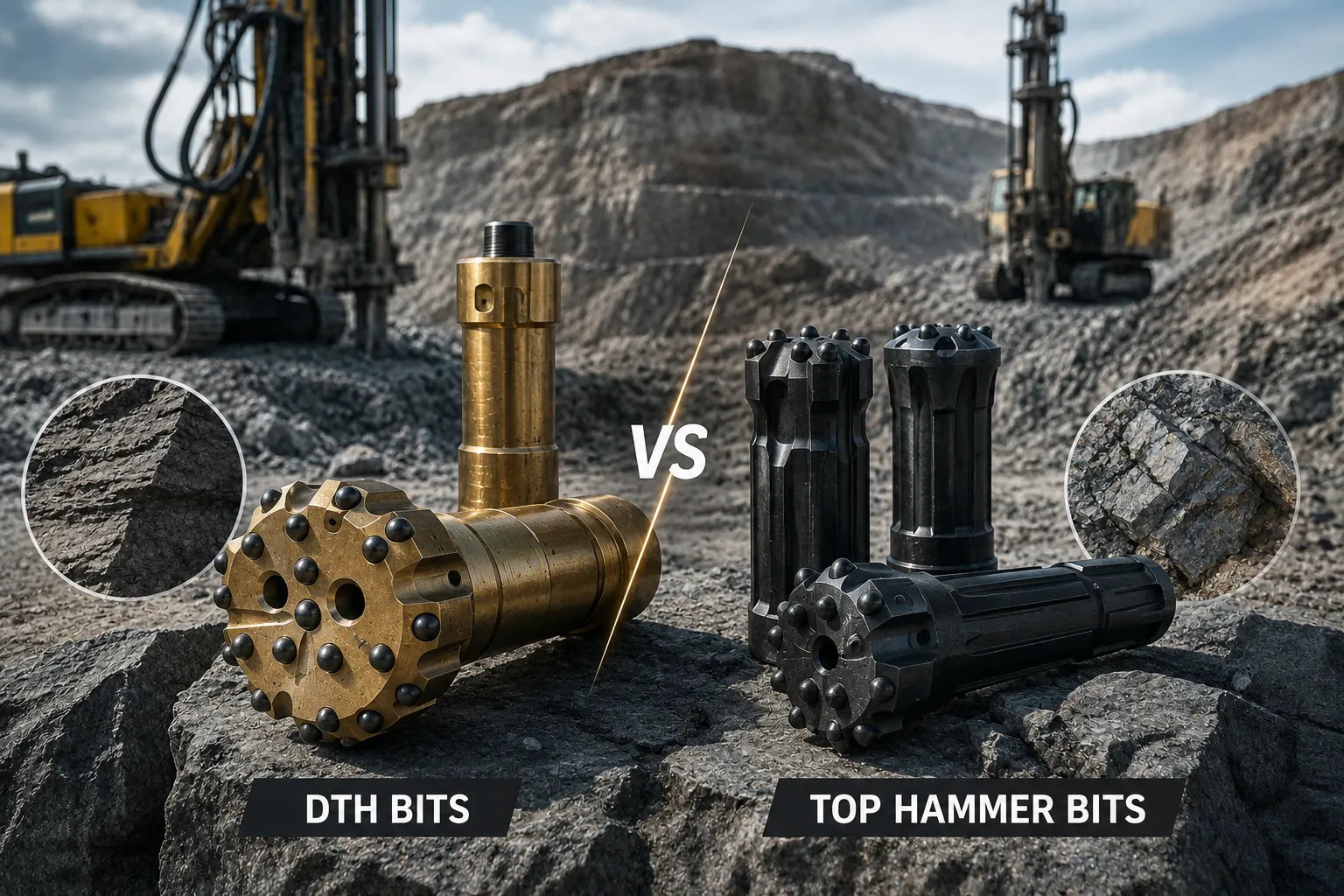 DTH BITS VS TOP HAMMER BITS: SELECTION GUIDE